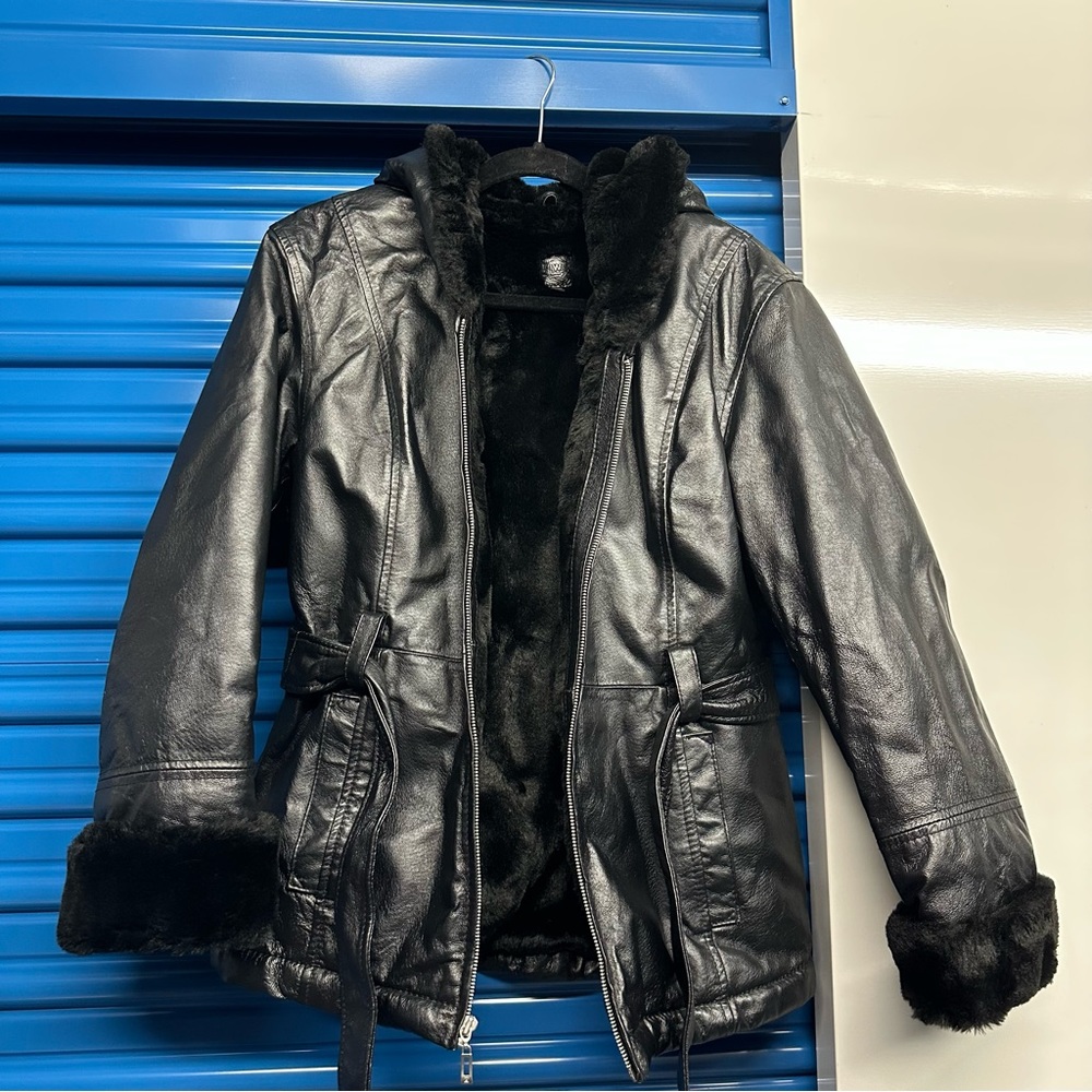 Wilson’s Leather Belted Jacket